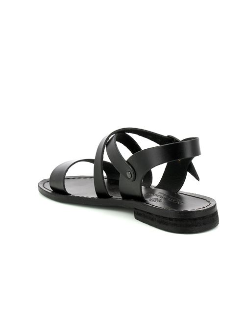sandalo da donna in pelle nera ANTICHI ROMANI | 514Y